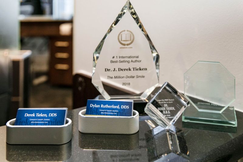 office business cards and awards